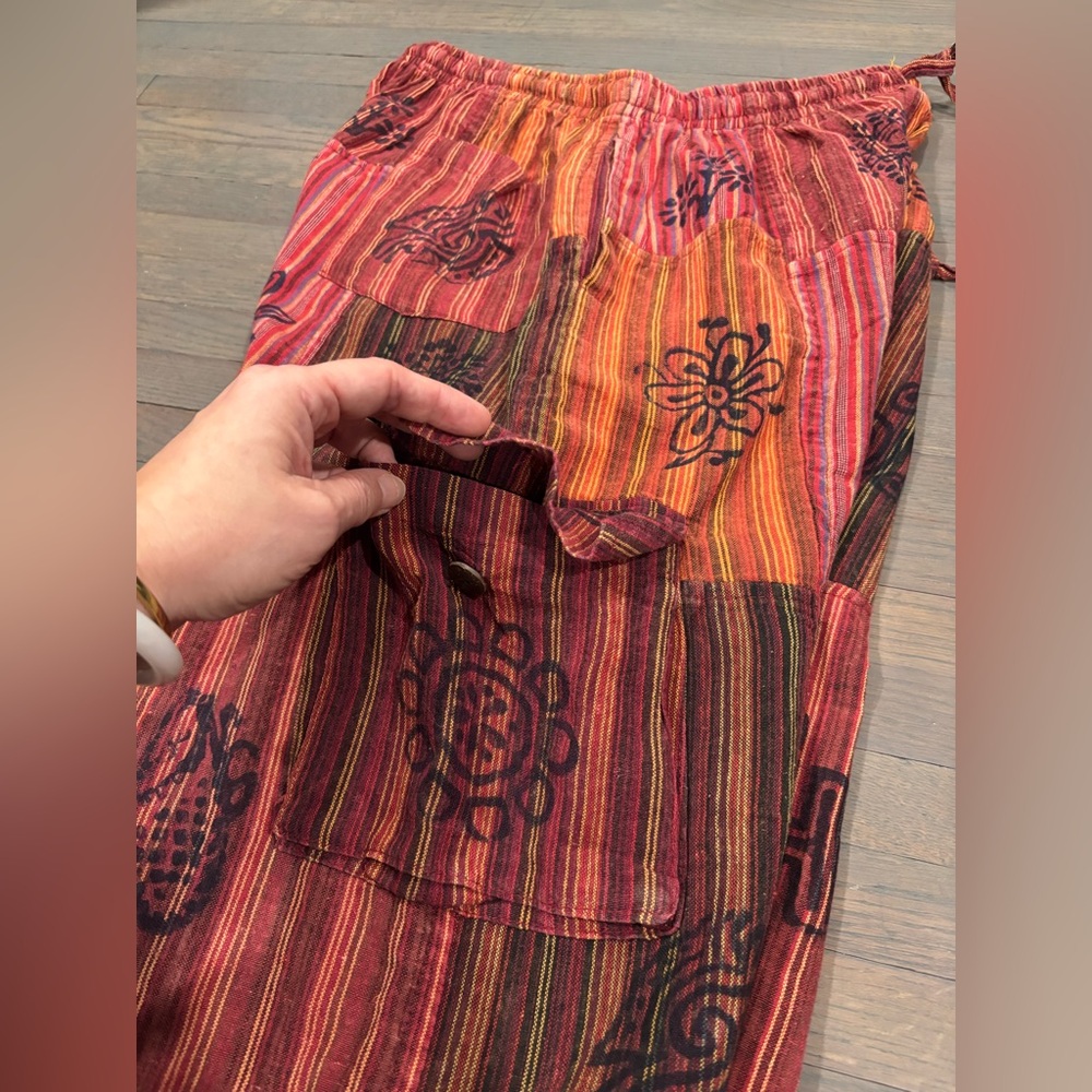 226. Patchwork Multicolor Unisex Pants - image 2